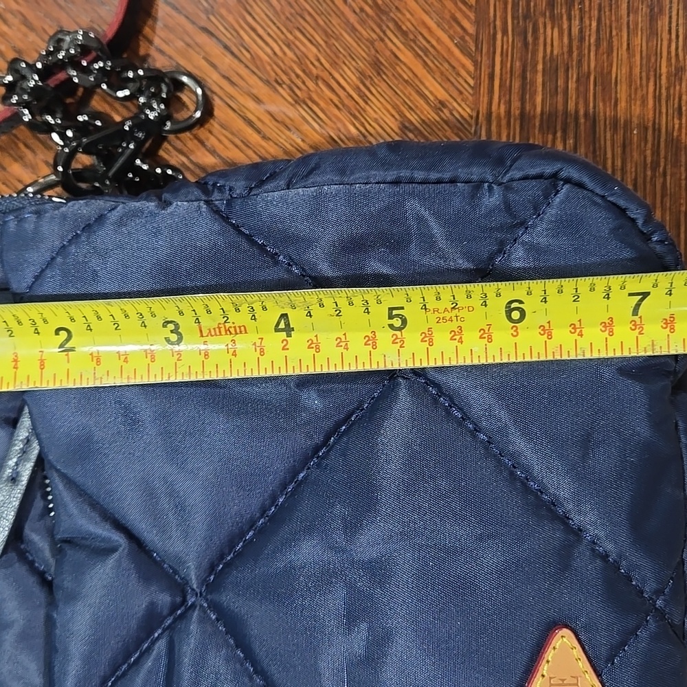 MZ Wallace Navy Quilted Shoulder Bag - Picture 8 of 9